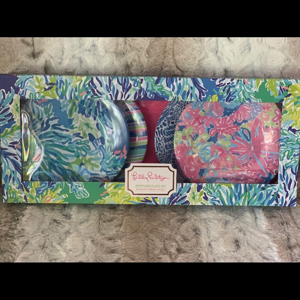 🌴Lilly Pulitzer Appetizer Plates 🌴